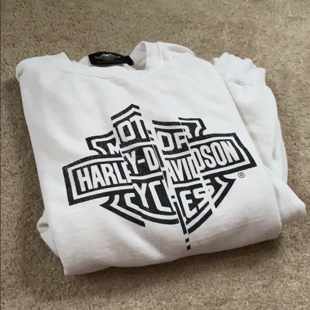 Harley Davison crew neck sweatshirt MENS